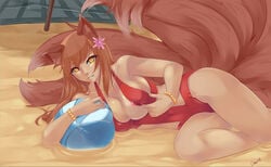 ahri fur furry_tail humanoid kemonomimi league_of_legends lunaismaiwaifu multiple_tails tagme tail