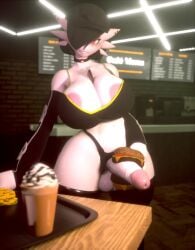 1futa 3d 3d_animation animated anthro areolae arm_warmers armwear balls big_areola big_breasts big_penis black_hair burger burger_fucking customer_service emo exposure fast_food fast_food_employee fast_food_uniform food food_fetish food_fucking food_on_body food_on_penis food_penetration food_play futa_focus futanari gardevoir goth goth_futa goth_girl grime_gardevoir_(coel3d) hamburger hips humanoid humanoid_penis improvised_sex_toy indoors looking_at_viewer loop masturbation mp4 no_sound penis penis_burger pokemon pokemon_(species) presenting public public_indecency restaurant solo solo_focus solo_futa standing thighhighs thighs thong thong_aside vertical_video video visor_cap white_body working