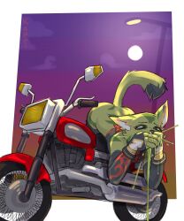 anthro carol_tea feline female female_protagonist freedom_planet freedom_planet_2 kapri motorcycle vehicle video_games vomit wildcat