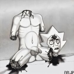 artist_request cursed_image gore gross guro male_only mutilation rule_63 steven_universe sturvagoom tagme watermark what white_diamond_(steven_universe)