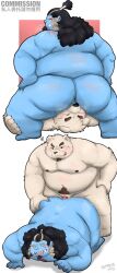 2021 96panda anal anal_sex anthro ass bareback bear belly big_butt blue_body boner duo erection facesitting facial_hair fish-men_(one_piece) gay hi_res jinbe male male/male male_only male_penetrated male_penetrating male_penetrating_male mammal marine moobs nude one_piece oral overweight overweight_anthro overweight_male pea_soup penetration polar_bear rimming sex sitting_on_another ursine white_body yaoi