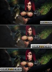 1girls brazzers edit female katarina_du_couteau league_of_legends male/female rengar