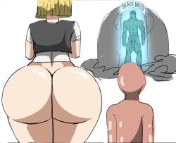 1girls 2024 2boys android android_18 ass ass_bigger_than_head ass_focus big_ass big_butt blonde blonde_female blonde_hair blonde_hair_female blood comic cuckold dark-skinned_male dark_skin dragon_ball dragon_ball_super dragon_ball_z female female_focus hair huge_ass interracial krillin kuririn netorare robot_girl robot_humanoid short_hair standing standing_position thick_ass wide_hips zdaddyecchi