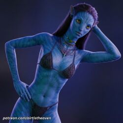 1female 1girls 20th_century_studios ai ai-created ai_assisted ai_generated airtist avatar avatar:_fire_and_ash avatar:_the_way_of_water black_hair blue_body blue_skin breasts dark_hair female female_focus female_only girl high_resolution highres neytiri panties patreon patreon_link patreon_url pussy sexy sexy_body sexy_female sintoons skinny skinny_female skinny_girl solo solo_female solo_focus tagme watermark