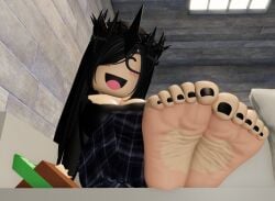 1girl 1girls 3d 3d_(artwork) 3d_artwork 3d_background 3d_model 5_toes artist_request close-up_feet closeup_feet feet feet_close_to_viewer feet_fetish feet_focus female female_only female_solo foot_fetish foot_focus hi_res high_quality high_resolution highres image only_female roblox roblox_avatar roblox_game robloxian sole sole_female soles soles_female soles_fetish soles_of_feet solo_female toes video_game