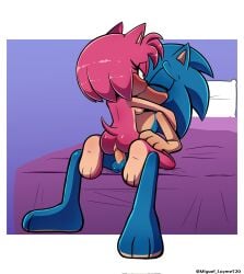 amy rose from sega by miguel layme