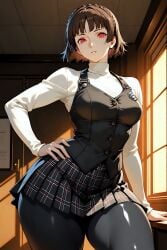 makoto niijima from persona by lokito778