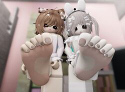 2girl 2girls 3d 3d_(artwork) 3d_artwork 3d_model 5_toes artist_request close-up_feet closeup_feet feet feet_close_to_viewer feet_fetish feet_focus female female_only females females_only foot_fetish foot_focus hi_res high_quality high_resolution highres image only_female roblox roblox_avatar roblox_game robloxian sole soles soles_female soles_fetish soles_of_feet solo_female toes video_game