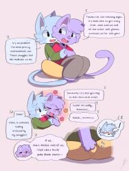 affectionate anthro blush boyfriend/girlfriend breasts clothed clothing cuddling daww domestic_cat duo erection erection_under_clothing felid feline felis female flower happy hi_res intimate love lucy_(eggnaug) male male/female mammal marshall_(eggnaug) plant romantic romantic_ambiance romantic_couple rubbing tender tenderness wolfa_nsfw