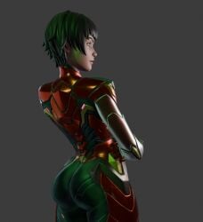 ass ass_focus butt butt_crack butt_focus crossed_arms female fortnite fortnite:_battle_royale looking_away shiny_ass shiny_butt shiny_clothes source_request the_order_(fortnite) the_order_(reforged)