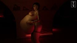 3d animated ass big_belly bra breasts bulge burp burping cyberpunk_2077 dominant dominant_pred female female_pred hyper hyper_belly judy_alvarez lepetitejane1111 multiple_prey naked no_sound nude nude_female nudity preview same_size_vore tagme unhinged_jaw unwilling_prey video vore vore_belly