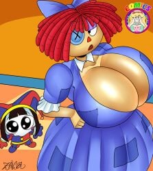 2026 2girls big_breasts pomni_(the_amazing_digital_circus) ragatha_(the_amazing_digital_circus) tagme the_amazing_digital_circus zaicomaster14