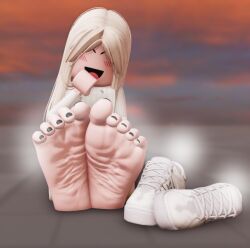 1girl 1girls 3d 3d_(artwork) 3d_artwork 3d_background 3d_model 5_toes artist_request close-up_feet closeup_feet feet feet_close_to_viewer feet_fetish feet_focus female female_only female_solo foot_fetish foot_focus hi_res high_quality high_resolution highres image only_female roblox roblox_avatar roblox_game robloxian sole sole_female soles soles_female soles_fetish soles_of_feet solo_female toes video_game