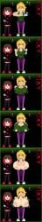 zixy pixel_art self_upload z!betty alisha_ahsila breasts big_breasts huge_breasts large_breasts robotic_arm track_pants shoes tank_top blonde_hair jacket thigh_highs glowing_eyes pink_eyes red_eyes red_hair brown_hair blushing enlarged_breasts enlargement magic illusion glowing holding_breast holding_own_breasts green_eyes torn_clothes heavy_breasts breasts_bigger_than_torso breasts_bigger_than_body breasts_bigger_than_head areolae nipples lactation lactating lactating_nipples arms_crossed 2girls female squirting_milk multiple_images