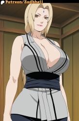 tsunade from naruto by zadbhell