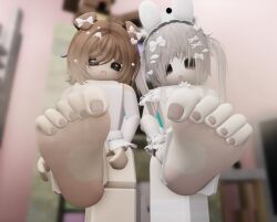 2girl 2girls 3d 3d_(artwork) 3d_artwork 3d_model 5_toes artist_request close-up_feet closeup_feet feet feet_close_to_viewer feet_fetish feet_focus female female_only females females_only foot_fetish foot_focus hi_res high_quality high_resolution highres image only_female roblox roblox_avatar roblox_game robloxian sole soles soles_female soles_fetish soles_of_feet solo_female toes video_game