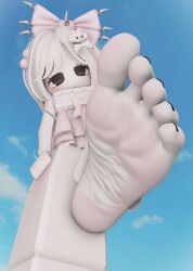 1girl 1girls 3d 3d_(artwork) 3d_artwork 3d_background 3d_model 5_toes artist_request close-up_feet closeup_feet feet feet_close_to_viewer feet_fetish feet_focus female female_only female_solo foot_fetish foot_focus hi_res high_quality high_resolution highres image only_female roblox roblox_avatar roblox_game robloxian sole sole_female soles soles_female soles_fetish soles_of_feet solo_female toes video_game