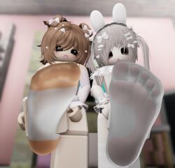 2girl 2girls 3d 3d_(artwork) 3d_artwork 3d_model 5_toes artist_request close-up_feet closeup_feet feet feet_close_to_viewer feet_fetish feet_focus female female_only females females_only foot_fetish foot_focus hi_res high_quality high_resolution highres image only_female roblox roblox_avatar roblox_game robloxian sole sole_female soles soles_female soles_fetish soles_of_feet toes video_game