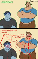2026 2boys barley_lightfoot beanie blue_body blue_hair blue_skin blush bodily_fluids centaur closed_eyes clothed clothing color colt_bronco crossed_arms digital_media_(artwork) disney duo elf english_text equid equid_taur european_mythology facial_hair facial_verification fur furaffinity_link gendomx greek_mythology hair hat headgear headwear hi_res humanoid humanoid_pointy_ears humanoid_taur lewd_security_verification male male_only mammal mammal_taur mature_male mature_taur meme moustache mythology onward_(2020) overweight overweight_male pixar pointy_ears shirt simple_background smile sweat sweatdrop taur text topwear trend verification