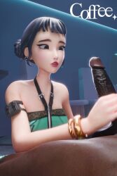 10_seconds 1boy 1boy1girl 1girls 2:3 3d 3d_model animated asian asian_female big_penis black_hair blender_(software) clothed_female_nude_male coffee3dx dark-skinned_male fast female fortnite hand_on_penis handjob huge_cock interracial kpop_demon_hunters large_penis light-skinned_female looking_at_viewer male netflix netflix_character penis petite shorter_than_10_seconds sound straight tagme vertical_video video zoey_(kpop_demon_hunters)