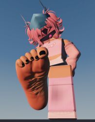 1girl 1girls 3d 3d_(artwork) 3d_artwork 3d_model 5_toes artist_request close-up_feet closeup_feet feet feet_close_to_viewer feet_fetish feet_focus female female_only female_solo foot_fetish foot_focus hi_res high_quality high_resolution highres image only_female roblox roblox_avatar roblox_game robloxian sole sole_female soles soles_female soles_fetish soles_of_feet solo_female toes video_game