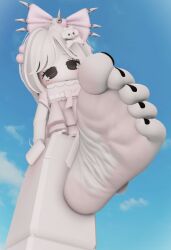 1girl 1girls 3d 3d_(artwork) 3d_artwork 3d_background 3d_model 5_toes artist_request close-up_feet closeup_feet feet feet_close_to_viewer feet_fetish feet_focus female female_only female_solo foot_fetish foot_focus hi_res high_quality high_resolution highres image only_female roblox roblox_avatar roblox_game robloxian sole sole_female soles soles_female soles_fetish soles_of_feet solo_female toes video_game