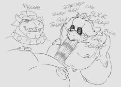 bowser from mario (series) by the noodl3r