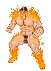 1boy abs angry arm_hair artist_signature balls banjyaku bara beefy biceps big_areola big_breasts big_glans big_hands big_penis blue_eyes boku_no_hero_academia breasts broad_shoulders burn_scar burning censored censored_balls censored_penis chest_hair clenched_hand collarbone completely_nude daddy dark_penis dilf eight_pack endeavor_(my_hero_academia) enji_todoroki feet fighting_stance fire flaccid flame foreskin full_body gay hi_res hunk leg_hair legs_apart looking_at_viewer male male_only manly mature_male muscles muscular muscular_arms muscular_legs muscular_male muscular_thighs my_hero_academia navel nude pecs penis pointless_censoring pubic_hair quadriceps quirk_(mha) red_glans red_hair retracted_foreskin scar scar_across_eye scar_on_face short_hair six_pack solo spiky_hair standing thick_legs thick_penis thick_thighs toes tough_guy triceps uncircumcised uncut veiny_penis white_background yaoi