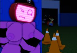 1female 1girl2boys 2boys 3d breasts cap exhibitionism female fingering fingering_self forsaken forsaken_(roblox) gloves jerking jerking_off jerkingoff john_doe_(forsaken) kairo1482280 killing male masturbation nipples no_shirt nude outdoors pink_eyes pussy roblox roblox_game robloxian robot robot_girl tagme thighs tv tv_head tv_screen veeronica