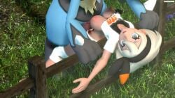 1boy 1girls 3d animated bea_(pokemon) blood bouncing_breasts breasts clothing corpse cum cum_in_chest cum_inside dead_eyes death disembowelment empty_eyes gore guro gurochanop gutfuck guts huge_cock human intestines large_breasts lucario murder necrophilia open_mouth outdoors penis pokemon pokemon_ss pokephilia rape shirt_lift snuff sound video