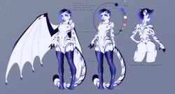anthro anthroart dragon eyeswings eyeswings_art female furry furryartwork furryfandom hair long original_character patreon ref_sheet reference tiger