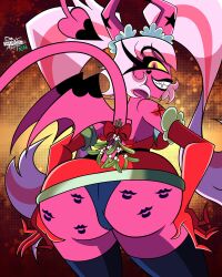 verosika mayday (helluva boss) from christmas by dncsamsonart