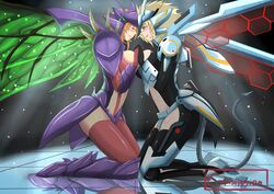 genderswap humanized insect_wings kha'zix large_breasts league_of_legends mecha_kha'zix mecha_series rule_63 selfcest varuna00