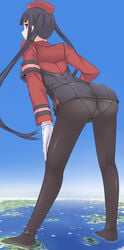 1girls ass bent_over cameltoe female giantess looking_back macro ochiko_terada panties pantyhose presenting solo summon_night summon_night_5 tight_clothes yeng-hua_(summon_night)