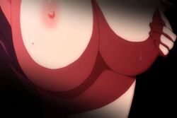 animated bouncing_breasts breast_grab breast_squeeze breasts character_request cleavage demonion demonion_~maou_no_chika_yousai~ erect_nipples female huge_breasts nipples screencap sex