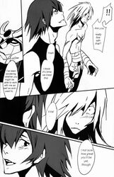 2boys comic drill'n_bass english_text gay male male_only monochrome simon_(tengen_toppa_gurren_lagann) tagme tengen_toppa_gurren_lagann viral yaoi