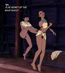 clothing dark-skinned_female dark_skin disney disney_princess female female_only female_pubic_hair hairy_pussy human multiple_females multiple_girls nakoma native_american pocahontas pocahontas_(character) pubic_hair pussy red_bardon rooler34