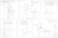 2001 animaniacs anthro anthro_only chip_'n_dale_rescue_rangers comic disney gadget_hackwrench monochrome pinky