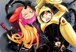 2girls alertmode anal asian big_hero_6 bodysuit bondage color disney female forced gogo_tomago honey_lemon marvel marvel_comics multiple_girls pussy rape restrained shadman tentacle torn_clothing uncensored