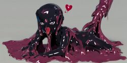 ai_generated corruption encasement female latex ruby_rose rwby slime