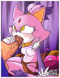 anthro blaze_the_cat blush breasts cum emma erection feline fellatio female fur hedgehog male mammal nipples oral oral_sex penis sega sex shy skajrzombie slave sonic_(series) sonic_the_hedgehog straight