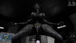 alien alien_(franchise) alien_girl animated anthro chained gaping gaping_pussy huge_breasts kedran loop mp4 niki3d no_sound pussy riding_penis tagme vaginal_penetration video xenomorph