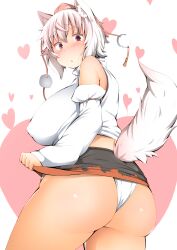 bbw belly_overhang big_belly big_breasts big_butt big_female blush butt chubby chubby_female embarrassed fat fat_ass fat_female fat_fetish fat_girl fat_woman fatty huge_butt large_butt large_female momiji_inubashiri overweight overweight_female plump pork_chop shishi_juuroku thick_thighs touhou weight_gain