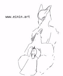 animated anthro anthro_on_feral anthro_penetrating beak black_and_white cloacal cloacal_penetration crow_(kissybirb128) duo egg egg_in_cloaca egg_insertion einin feathered_crest feathers female feral genitals head_crest internal male male/female monochrome penetration penis size_difference zoophilia