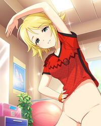 adidas bottomless idolmaster soccer umeki_otoha uncensored