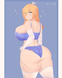 1girls 2023 2d 2d_(artwork) ass big_ass big_breasts big_butt big_thighs blonde_hair blue_eyes breasts crown dat_ass earrings female first_art_piece huge_ass huge_breasts huge_butt kevinn_arts large_breasts large_thighs lingerie long_hair looking_at_viewer looking_back looking_pleasured mario_(series) nintendo pale-skinned_female pale_skin princess_rosalina smile smiling smiling_at_viewer solo solo_female super_mario_galaxy thick_thighs thighs yellow_hair