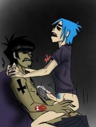 2d_(gorillaz) 2doc bhajnalka98 gay gorillaz male murdoc_niccals skinny tagme toony