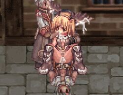 3boys 3boys1girl animated assassin_cross assassin_cross_(ragnarok_online) blonde_hair boots cowgirl_position cum cum_in_mouth cum_inside double_penetration f1girls female foursome mmmf_foursome oral pixel_animation pixel_art ragnarok_online rape vaginal_penetration