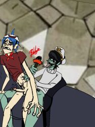 2d_(gorillaz) 2d_(plastic_beach) bhajnalka98 gorillaz male_only murdoc_niccals tagme