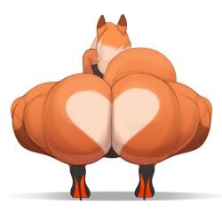 1boy anthro ass ass_bigger_than_head ass_bigger_than_torso ass_focus back_view big_ass big_butt bottom_heavy bubble_ass bubble_butt crouching femboy fox furry gigantic_ass girly heart_shaped_ass heels high_heels huge_ass huge_thighs long_hair male male_only marilyn_(quotefox) massive_thighs oc orange_fur original original_character partially_clothed quotefox rear_view simple_background slut solo solo_male squatting tagme thick_thighs thighs_bigger_than_head thighs_bigger_than_torso white_background